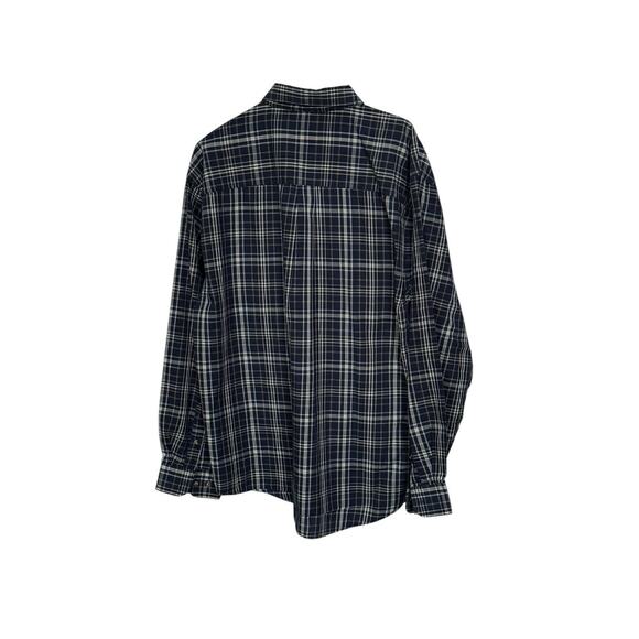 Puritan Large Long Sleeve Mens Shirt Button Down Collar Plaid Office Career Dad - Picture 4 of 8